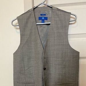 Slim fit suit separate vest